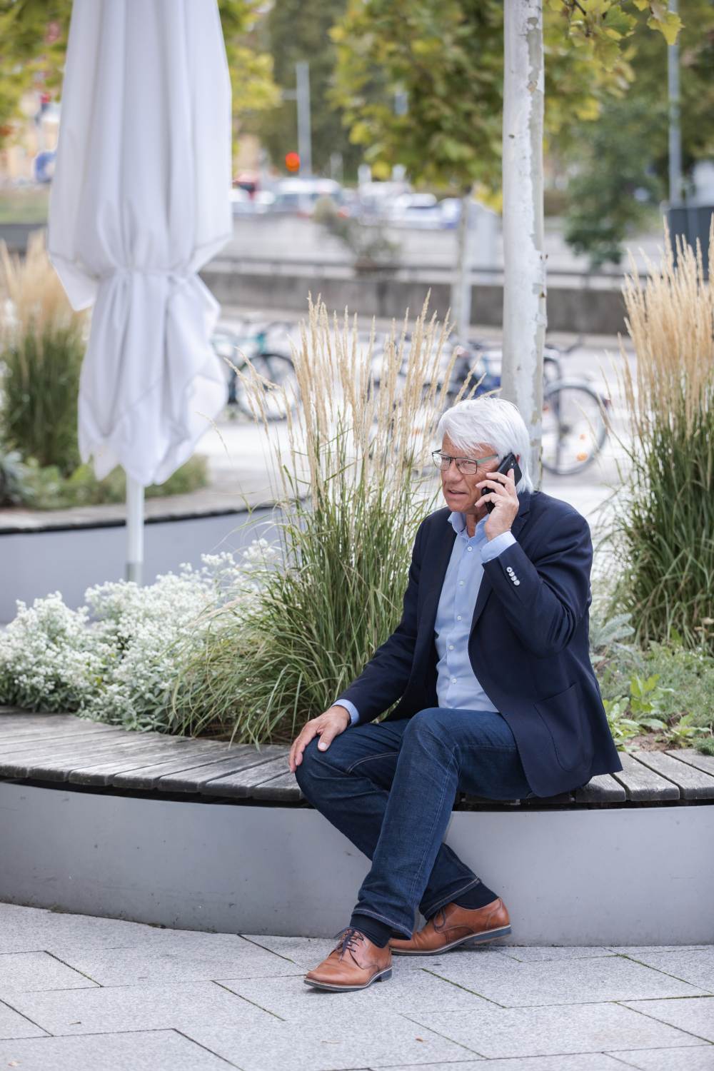 Klaus Andersen am Telefon